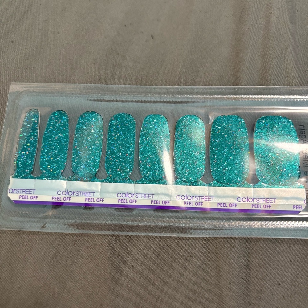 Color Street Glitter Nail Strips - Teal We Meet Again